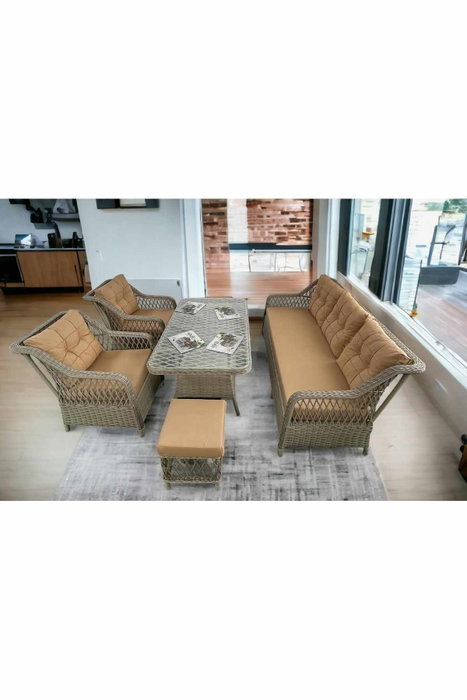 Hanah Home Petra - Conjunto de Jardín Beige
